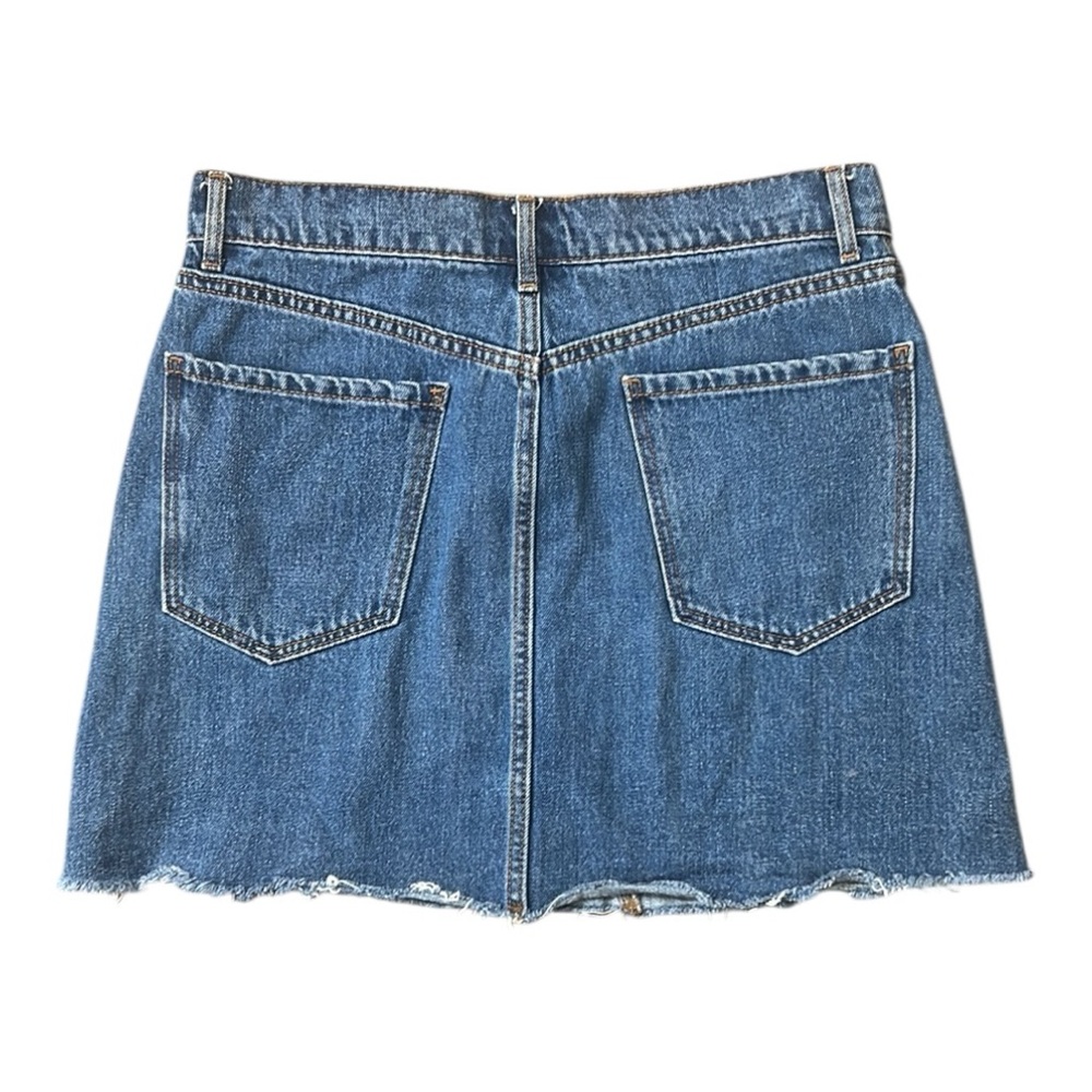 Old Navy Women’s Cotton Denim Mini Skirt Casual Size 6 - Picture 2 of 11